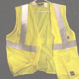 Reflective material work shirt